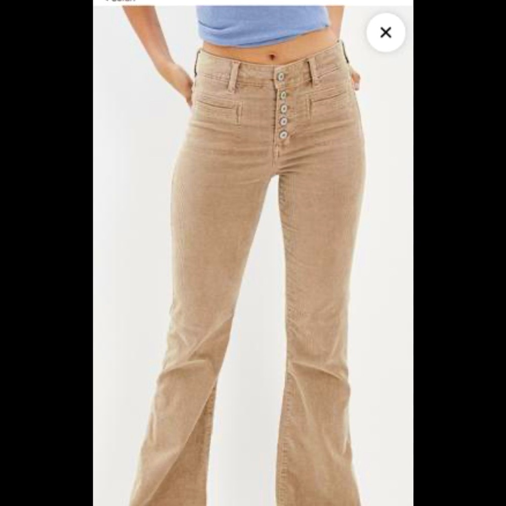 American Eagle Tan Corduroy Bootcut Jeans
